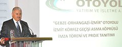 Gebze-Orhangazi-İzmir Otoyolu Projesinin en önemli bölümü olan İzmit Körfez Geçişi Köprüsü’nün sözleşme imza töreni yapıldı.